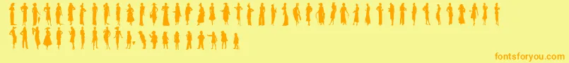 More about Sewingpatterns2 Font Sewingpatterns2 Font – Orange Fonts on Yellow Background