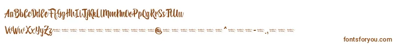 Reybro Font – Brown Fonts on White Background