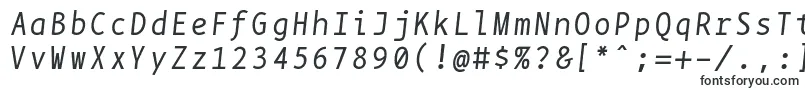 BpmonoItalic Font – Fonts for VK