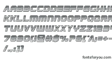  Edgeracerchromeital font