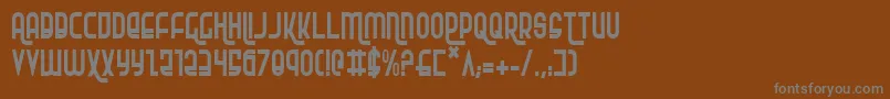 Шрифт RokikierCondensed – серые шрифты на коричневом фоне