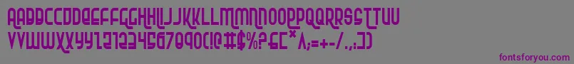 Шрифт RokikierCondensed – фиолетовые шрифты на сером фоне