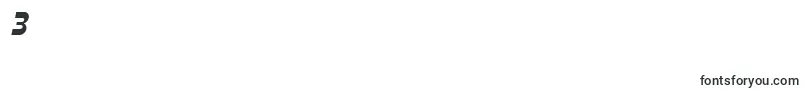 フォントSfplasmaticaItalic – フォント数字3