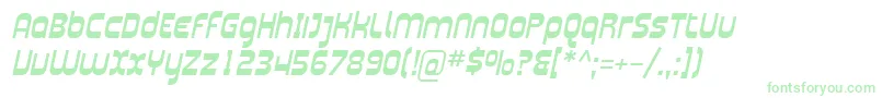 SfplasmaticaItalic Font – Green Fonts on White Background