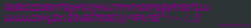 SfplasmaticaItalic Font – Purple Fonts on Black Background