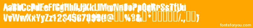 More about Strokeybacon Font Strokeybacon Font – White Fonts on Orange Background