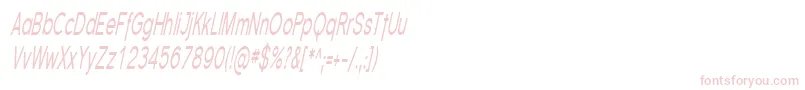SfflorencesanscompItalic Font – Pink Fonts on White Background