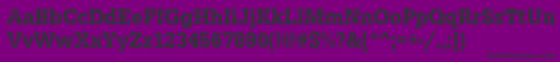 Urwegyptiennetmedextnar Font – Black Fonts on Purple Background