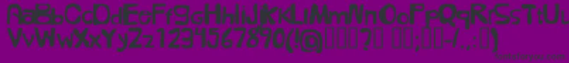 Шрифт FolkГ¶l – чёрные шрифты на фиолетовом фоне