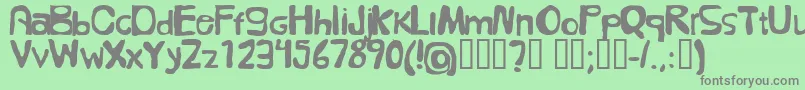FolkГ¶l Font – Gray Fonts on Green Background
