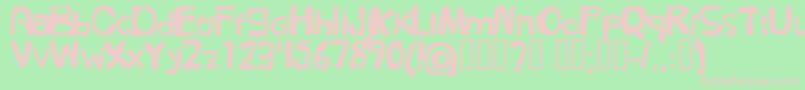 FolkГ¶l Font – Pink Fonts on Green Background