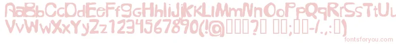FolkГ¶l Font – Pink Fonts on White Background