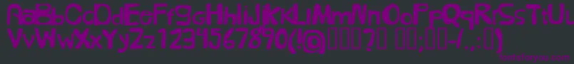 Czcionka FolkГ¶l – fioletowe czcionki na czarnym tle