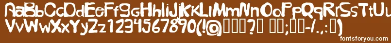 FolkГ¶l Font – White Fonts on Brown Background