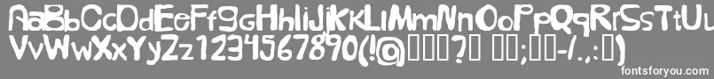 フォントFolkГ¶l – 灰色の背景に白い文字