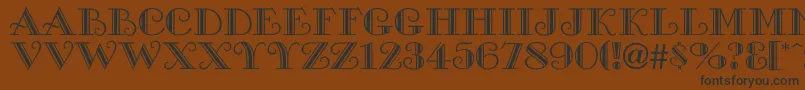 Cambridgeside Font – Black Fonts on Brown Background