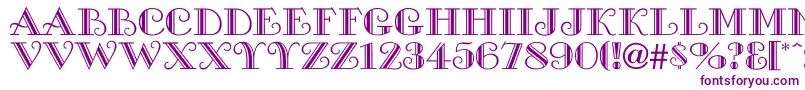 Cambridgeside Font – Purple Fonts on White Background