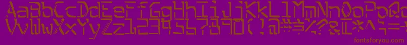 SplitEnzymes Font – Brown Fonts on Purple Background