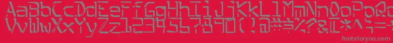 Шрифт SplitEnzymes – серые шрифты на красном фоне