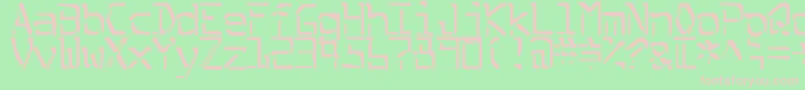 SplitEnzymes Font – Pink Fonts on Green Background