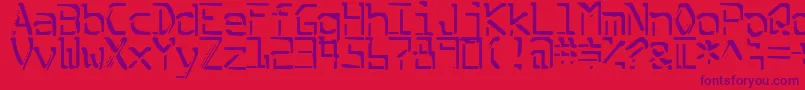 SplitEnzymes Font – Purple Fonts on Red Background