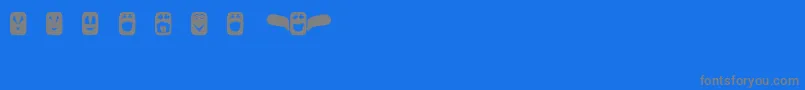 fuente Uglyfaces – Fuentes Grises Sobre Fondo Azul