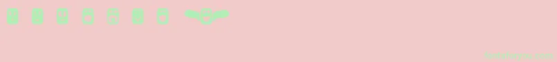 Uglyfaces Font – Green Fonts on Pink Background