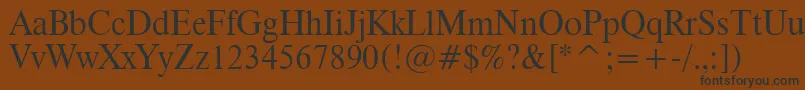 Dutch801RomanHeadlineBt Font – Black Fonts on Brown Background