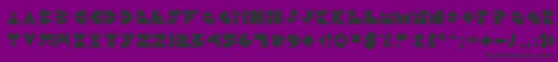 DiscoDork Font – Black Fonts on Purple Background