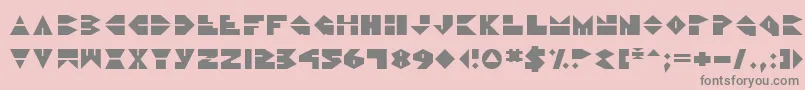 DiscoDork Font – Gray Fonts on Pink Background