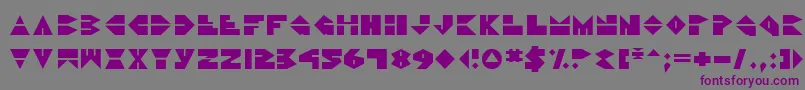 DiscoDork Font – Purple Fonts on Gray Background