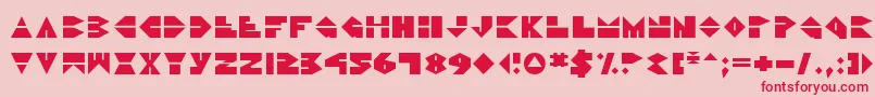 DiscoDork Font – Red Fonts on Pink Background