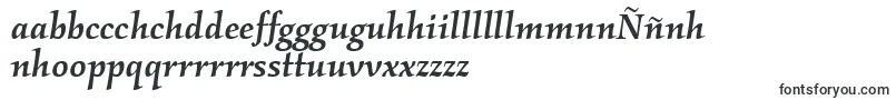 Шрифт KallosmditcTtMediumitalic – галисийские шрифты