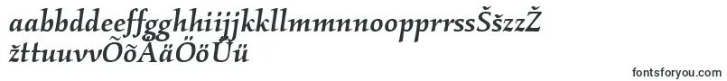 KallosmditcTtMediumitalic-Schriftart – estnische Schriften