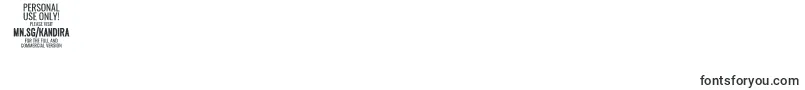 KandiraBlaPersonalUse Font – Fonts for Digit 3