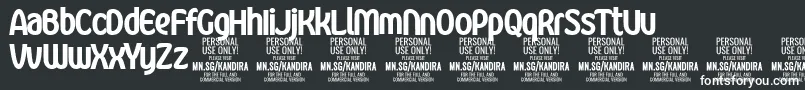 KandiraBlaPersonalUse Font – White Fonts