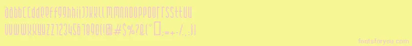 Andover ffy Font – Pink Fonts on Yellow Background