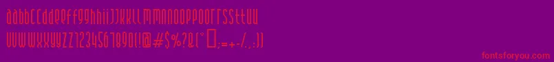 Andover ffy Font – Red Fonts on Purple Background