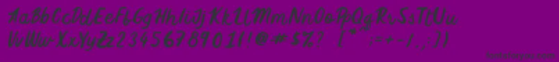 Подробнее о шрифте FiveFoxes Шрифт FiveFoxes – чёрные шрифты на фиолетовом фоне