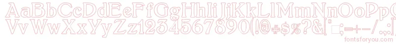 Boltonoutline Font – Pink Fonts