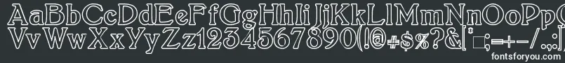 Boltonoutline Font – White Fonts on Black Background