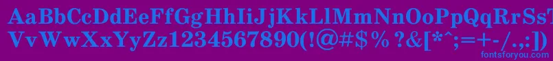 Шрифт Schdlbd – синие шрифты на фиолетовом фоне