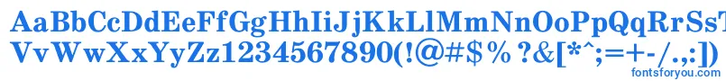 Шрифт Schdlbd – синие шрифты