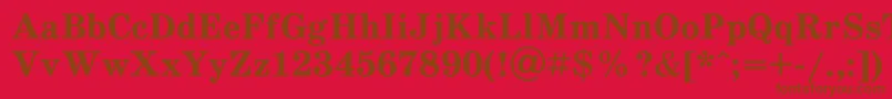 Шрифт Schdlbd – коричневые шрифты на красном фоне