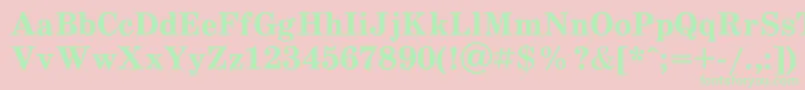 Шрифт Schdlbd – зелёные шрифты на розовом фоне