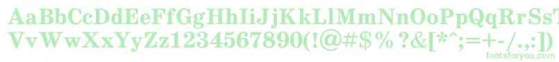 Schdlbd Font – Green Fonts on White Background