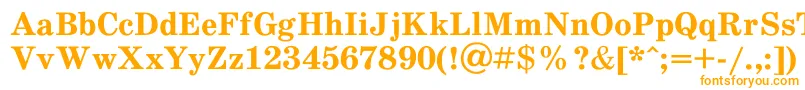 Шрифт Schdlbd – оранжевые шрифты на белом фоне
