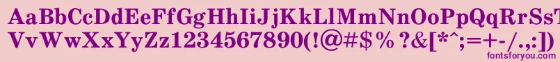Шрифт Schdlbd – фиолетовые шрифты на розовом фоне