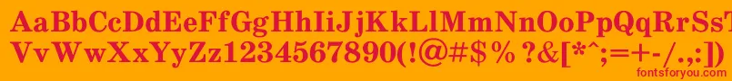 Шрифт Schdlbd – красные шрифты на оранжевом фоне