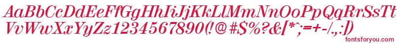 ValenciaserialBolditalic Font – Red Fonts